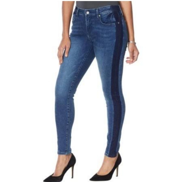 LEVEL 99 JANICE SIDE STRIPE SKINNY JEANS Sz 29 - Picture 12 of 12